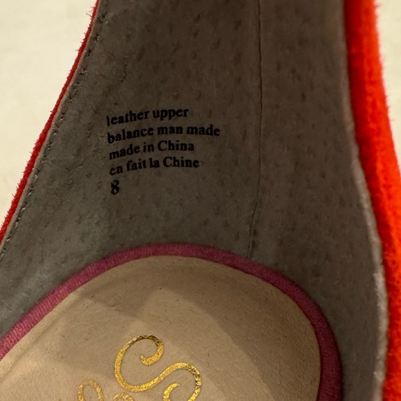 New! Seychelles Hazel Fuchsia and Red Suede Leather Ankle Strap Heels, sz 8 - Picture 8 of 14